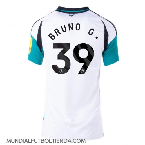 Camiseta Newcastle United Bruno Guimaraes #39 Segunda Equipación Replica 2024-25 para mujer mangas cortas
